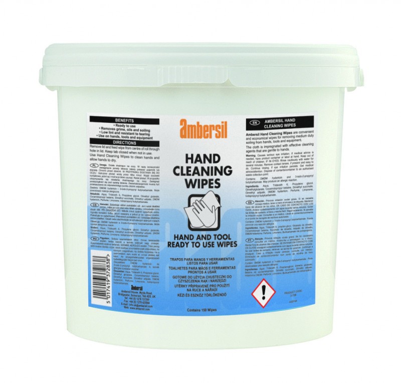 Hand & Tool Wipes Pk=150